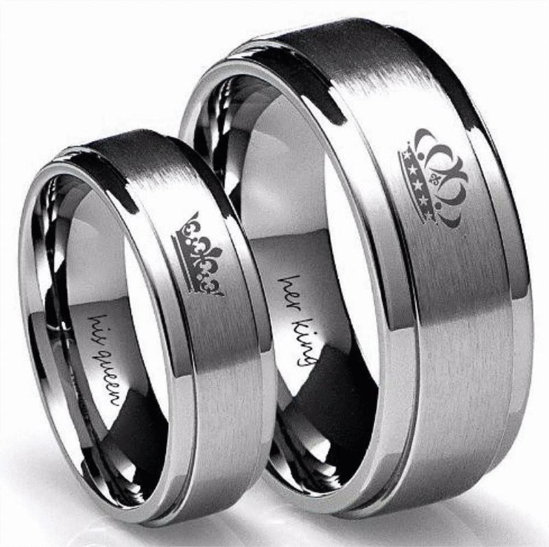 King Queen Promise Rings Couples | King Queen Lover Rings | Lovers Rings  Couples Queen - Rings - Aliexpress
